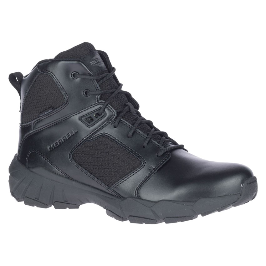 Chaussure de Securite Merrell Fullbench Tactical Mid Waterproof Noir Homme | I.R.VTDF